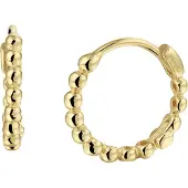 Marie-Celeste Celeste Klapoorringen Bolletjes - Gold, (Or jaune 14 carats)