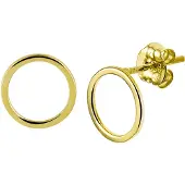 Marie-Celeste Ohrknöpfe rund - 8 mm - Gold, (Or jaune 14 carats)