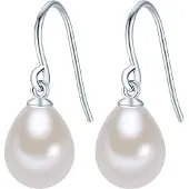 Valero Pearls Boucles d'oreilles argent / blanc perle
