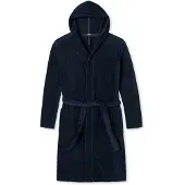 Schiesser Peignoir long ' Essentials ' bleu marine