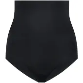 Bye Bra Taille Haute Sans Couture Court, Noir, (Une unité par pack, M)