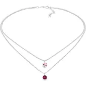 Elli Chaîne rose / rose / argent