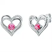 Rafaela Donata Boucles d'oreilles rose / argent