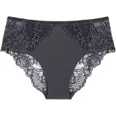 Triumph Slip ' Wild Peony Florale ' gris foncé