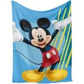 Disney Couverture de bébé 'Minnie Mouse' azur / jaune / rouge / noir