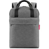 Reisenthel sac à dos de journée sac à dos pour ordinateur portable Allday Backpack M 15L Twist Silver gris