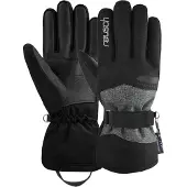 Reusch Gants de sport 'Hellen' gris clair / gris chiné / noir