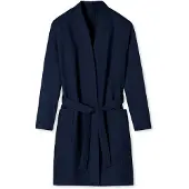 Schiesser Peignoir court bleu foncé
