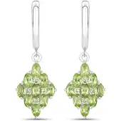 Rafaela Donata Boucles d'oreilles vert / argent
