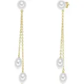 Valero Pearls Boucles d'oreilles jaune d'or