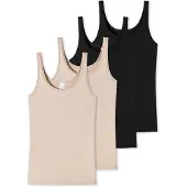 Schiesser Maillot de corps 'Essentials' beige / noir