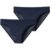 Schiesser Slip 'Invisible Lace' bleu nuit