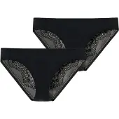 Schiesser Slip 'Invisible Lace' noir