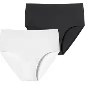 Schiesser Slip 'Invisible Soft' noir / blanc