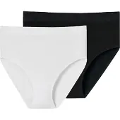Schiesser Slip 'Retro Classic Seamless' noir / blanc
