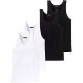 Schiesser Maillot de corps 'Authentic' noir / blanc