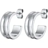 Elli Boucles d'oreilles 'Creole' argent