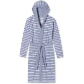 Schiesser Peignoir 'Feather Terry' bleu / blanc