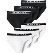 Schiesser Slip noir / blanc