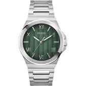 GUESS Montre à affichage analogique 'VINYL' argent