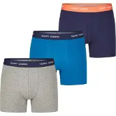 Happy Shorts Boxers ' Jersey ' bleu / bleu foncé / gris
