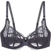 Triumph Soutien-gorge ' Wild Peony Florale ' gris foncé