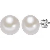 Lulu & Jane Boucles d'oreilles argent / blanc perle