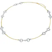 Lulu & Jane Chaîne jaune d'or / argent