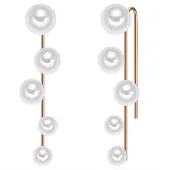 Lulu & Jane Boucles d'oreilles or / blanc