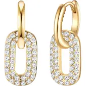 Lulu & Jane Boucles d'oreilles or / transparent