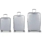 Gabol Queens Set de valises à 4 roulettes 3 pièces avec soufflet extensible