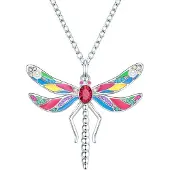 Lulu & Jane Chaîne bleu / rose / argent