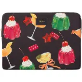 Wouf Sac d’ordinateur portable jaune citron / vert gazon / rouge / noir / blanc naturel