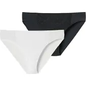 Schiesser Slip ' Air blickdichte Spitze ' noir / blanc