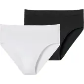 Schiesser Culotte noir / blanc cassé