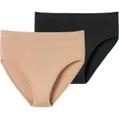 Schiesser Culotte beige / noir