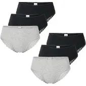 Schiesser Slip ' Modern Multipacks ' gris chiné / noir
