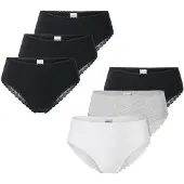 Schiesser Slip ' Modern Multipacks ' gris chiné / noir / blanc