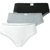 Schiesser String gris chiné / noir / blanc