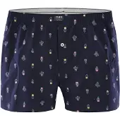 Dim Boxers bleu foncé / jaune / blanc