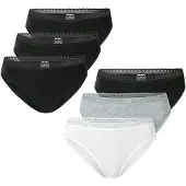 Schiesser Slip ' Modern Multipacks ' gris chiné / noir / blanc