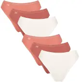 Sloggi Slip 'Basic+' mandarine / orange foncé / blanc