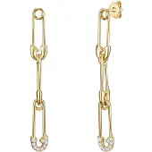 Glanzstücke Boucles d'oreilles or / transparent