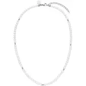 Purelei Chaîne 'Finesse' argent / blanc perle