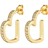 Elli PREMIUM Boucles d'oreilles 'Heart' or