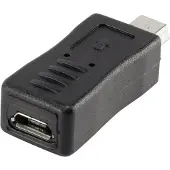 Renkforce USB 2.0 adaptateur [1x USB 2.0 prise mâle Mini-B - 1x USB 2.0 femelle Micro-B] noir ore Steckkon