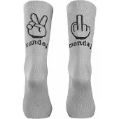 Northwave Hommes, Chaussettes de sport, Chaussettes Sunday Monday (36 - 39), Multicolore, Gris