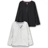 Sheego Tunique noir / blanc