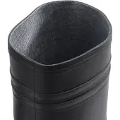 vidaXL Bottes en caoutchouc Noir Taille 40 PVC