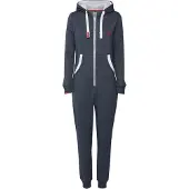 Oxmo Tenue d'intérieur bleu foncé / rouge sang / blanc